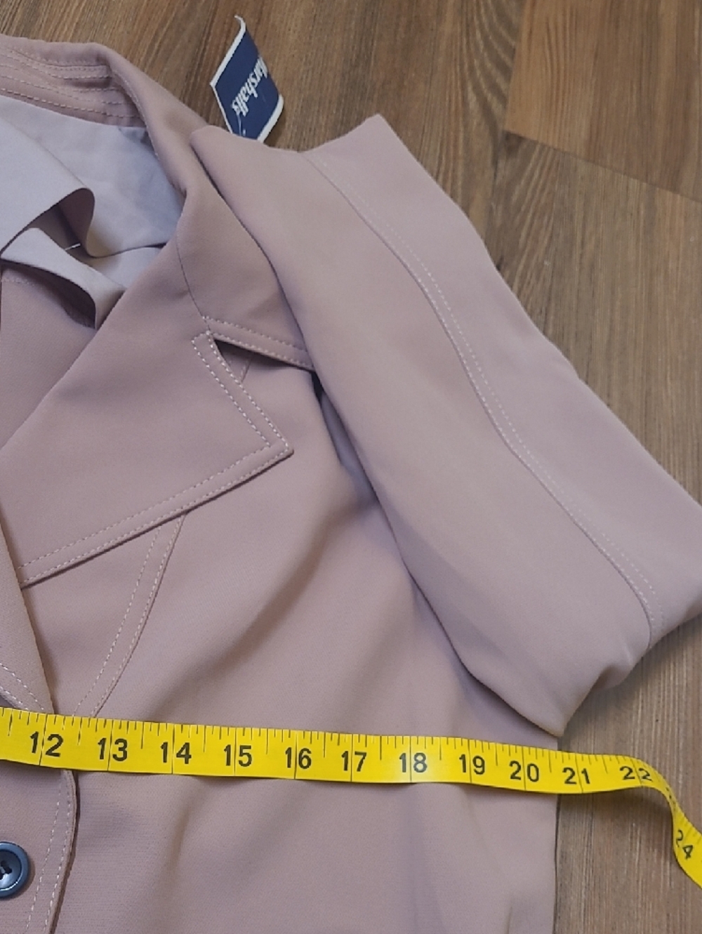 Marshalls Blush Pink Tailored Blazer Jacket - Picture 5 of 13